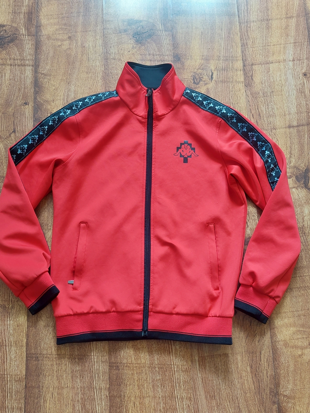 Kappa Red Track Jacket with Logo Tape Xl Y2k